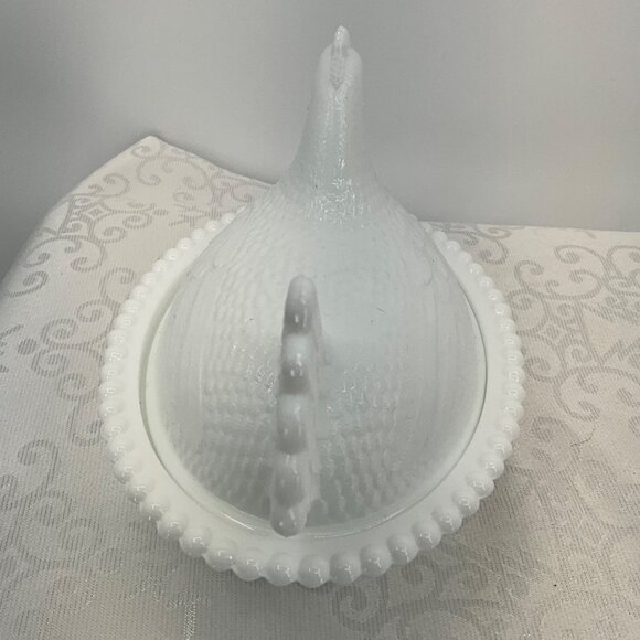 Indiana Hen on Nest Milk Glass Nesting Bowl Vintage - Picture 6 of 9